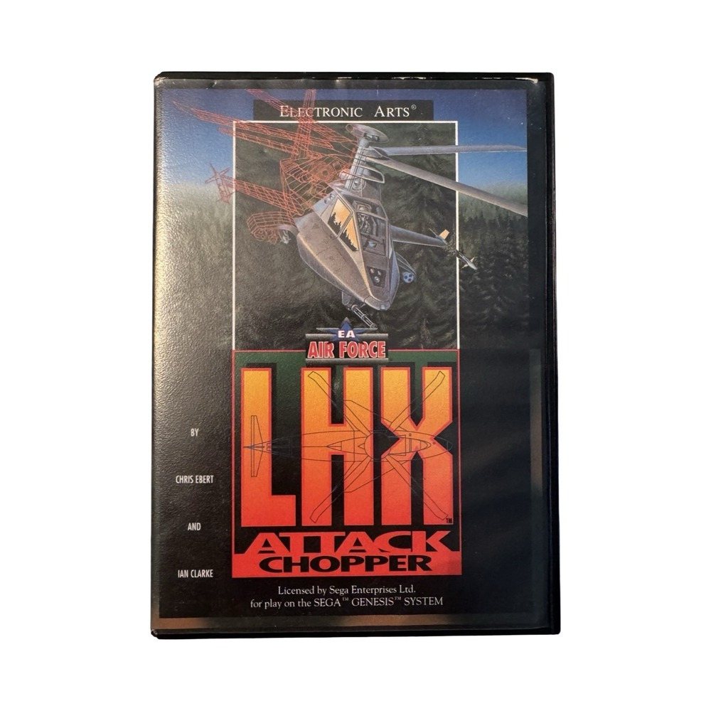 LHX Attack Chopper Sega Genesis 1992 Electronic Arts CIB‎ With Manual